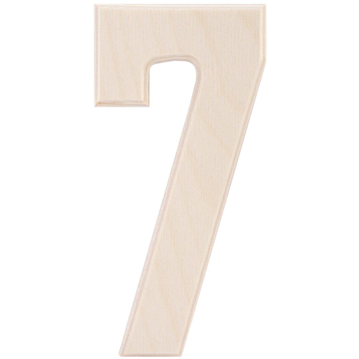 Baltic Birch University Font Letters and Numbers 5.25 7 inch