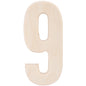 Baltic Birch University Font Letters and Numbers 5.25 9 inch