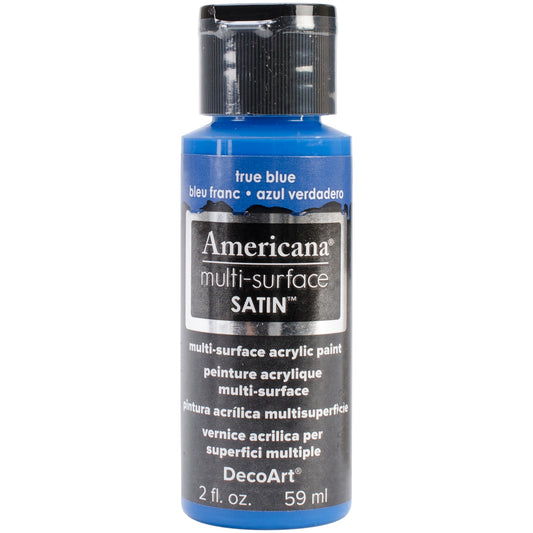 Americana Multi Surface Satin Acrylic Paint 2oz True Blue