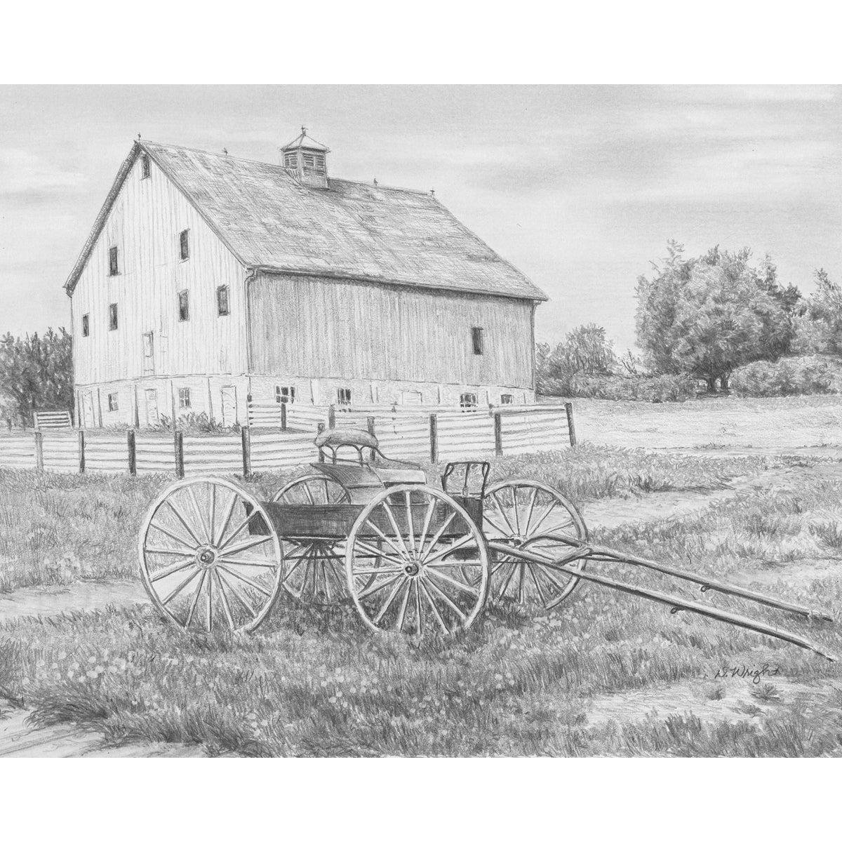 Sketching Made Easy Kit 9 X12 inch Country Wagon inch