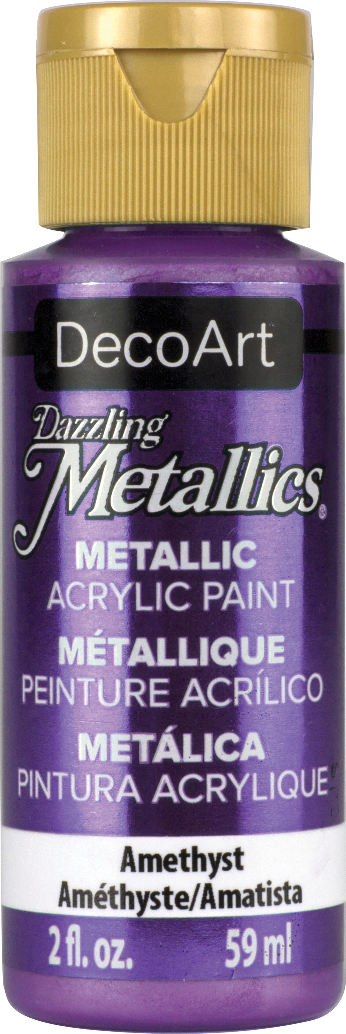 DecoArt Dazzling Metallics Acrylic Paint 2oz Amethyst