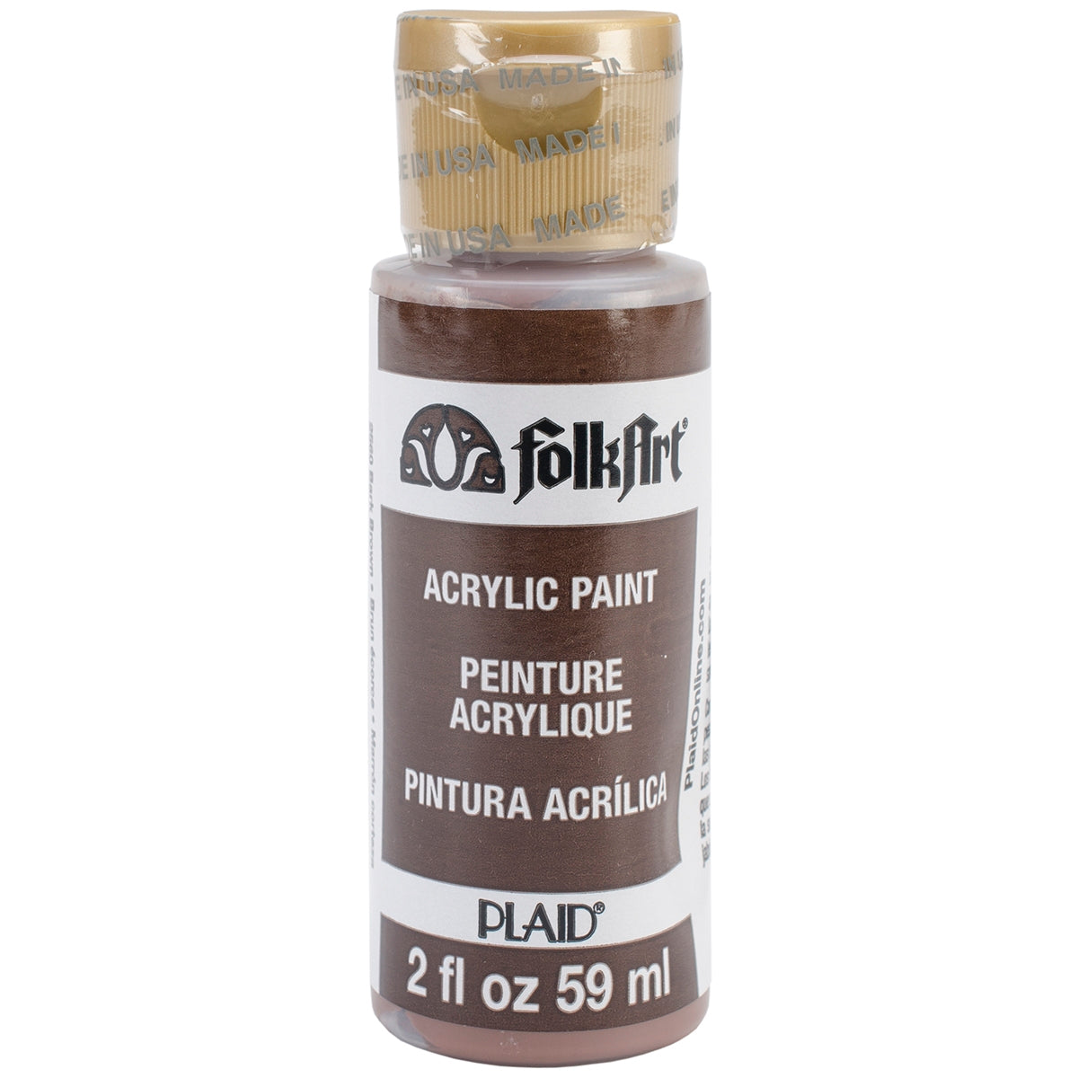 FolkArt Acrylic Paint 2oz Bark Brown