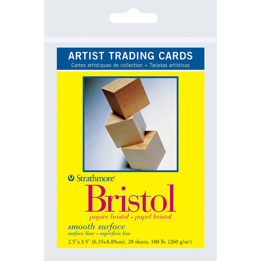 Strathmore Artist Trading Cards 2.5 inch X3.5 inch 20 Per Pkg Bristol Smooth