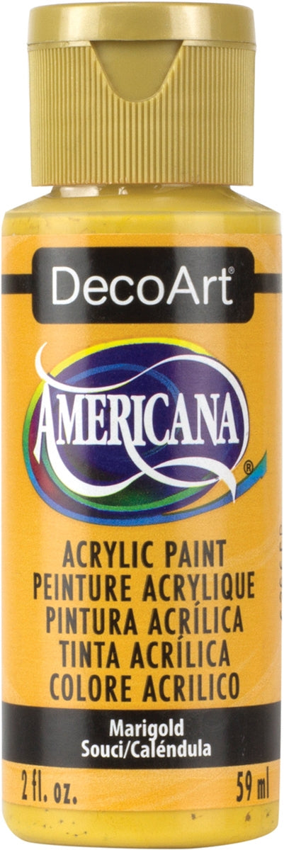 Americana Acrylic Paint 2Oz Marigold Opaque