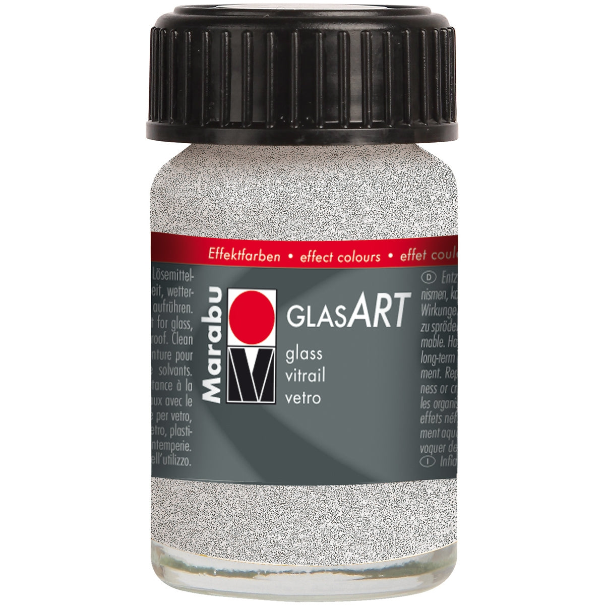 Marabu GlasArt 15ml Glitter Silver