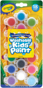 Crayola Washable Kid s Paint Pots 18 Colors 1 Pack of 18 Pieces