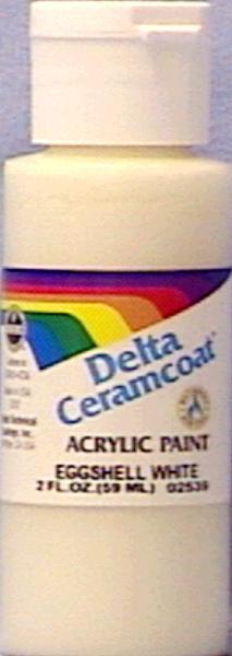 Ceramcoat Acrylic Paint 2oz Eggshell White Opaque