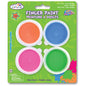 Finger Paint Tubs .7oz 4 Per Pkg Neon