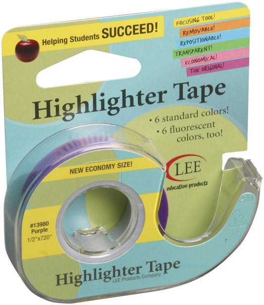 Lee Products Crafter s Easy See Removable Tape .5 X720 inch Purple inch