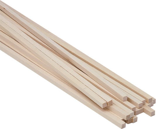 Basswood Strip 24inches 1 4inchesX1 4inches