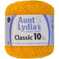 Aunt Lydias Classic Crochet Thread Size 10 Goldenrod