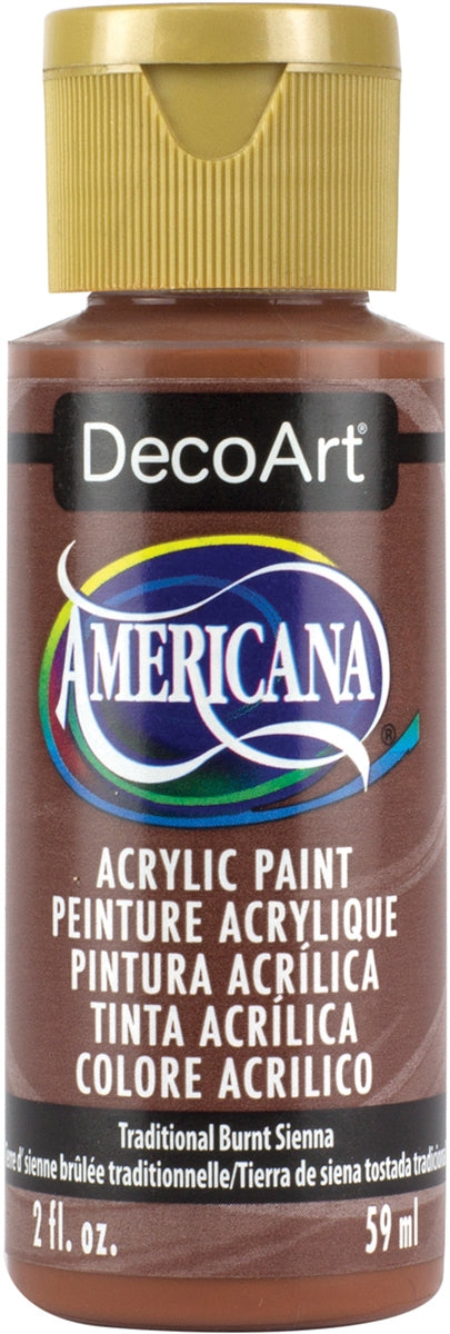 Americana Acrylic Paint 2oz Traditional Burnt Sienna Opaque