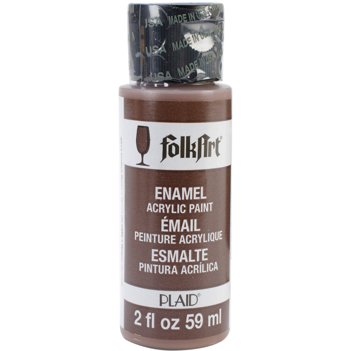 FolkArt Enamel Paint 2oz Coffee Bean