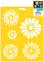 Stencil Mania Stencil 7 X10 inch Daisies inch