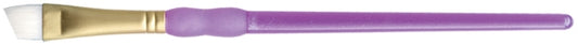 Crafter s Choice White Taklon Angular Brush 1 4 Width inch