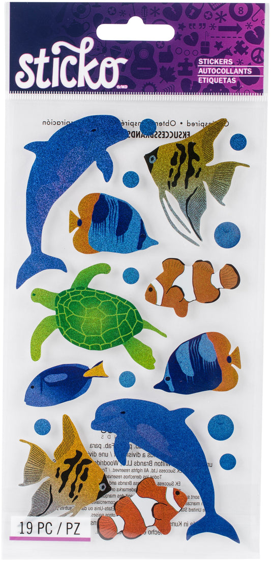 Sticko Stickers Sea Animals Metallic