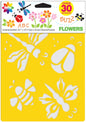 Stencil Mania Stencils 7 inch X10 inch 3 Per Pkg Flowers