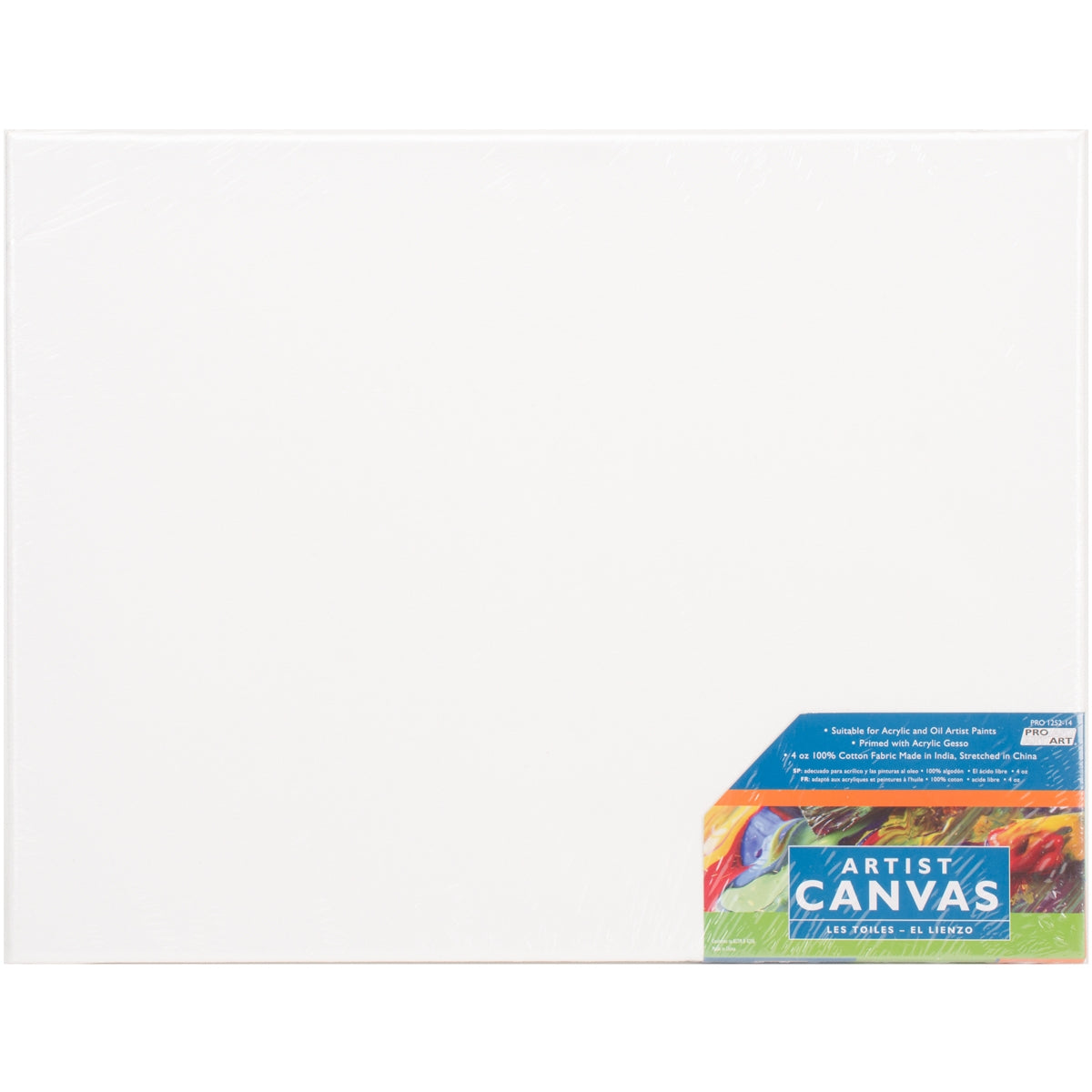 Pro Art Stretched Artist Canvas Twin Pack 2 Per Pkg 14 inch X18 inch