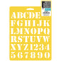 Stencil Mania Stencil 7 X10 inch Basic Alphabet 1 inch inch