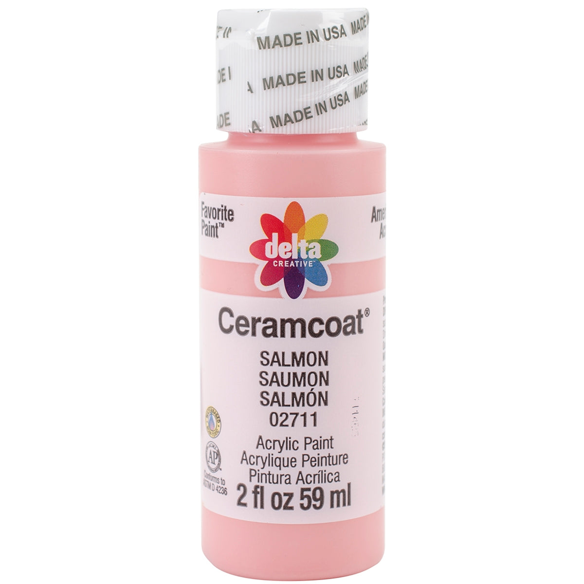 Ceramcoat Acrylic Paint 2oz Salmon