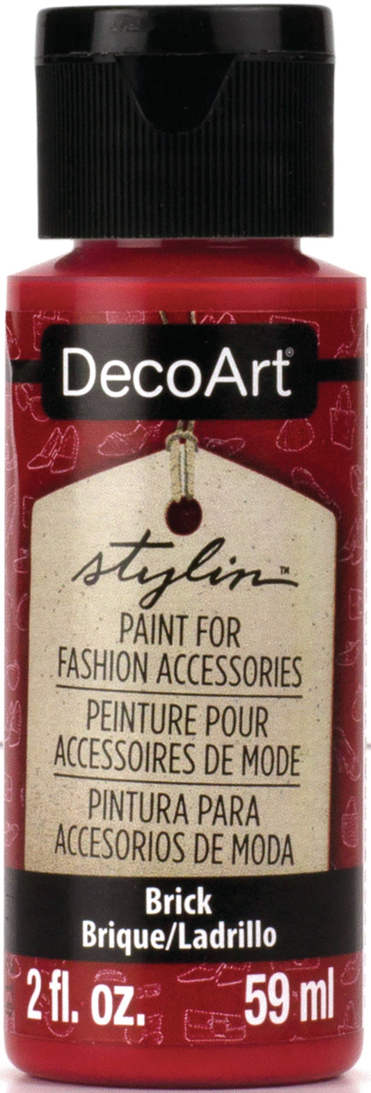 DecoArt Stylin Paint 2oz Brick