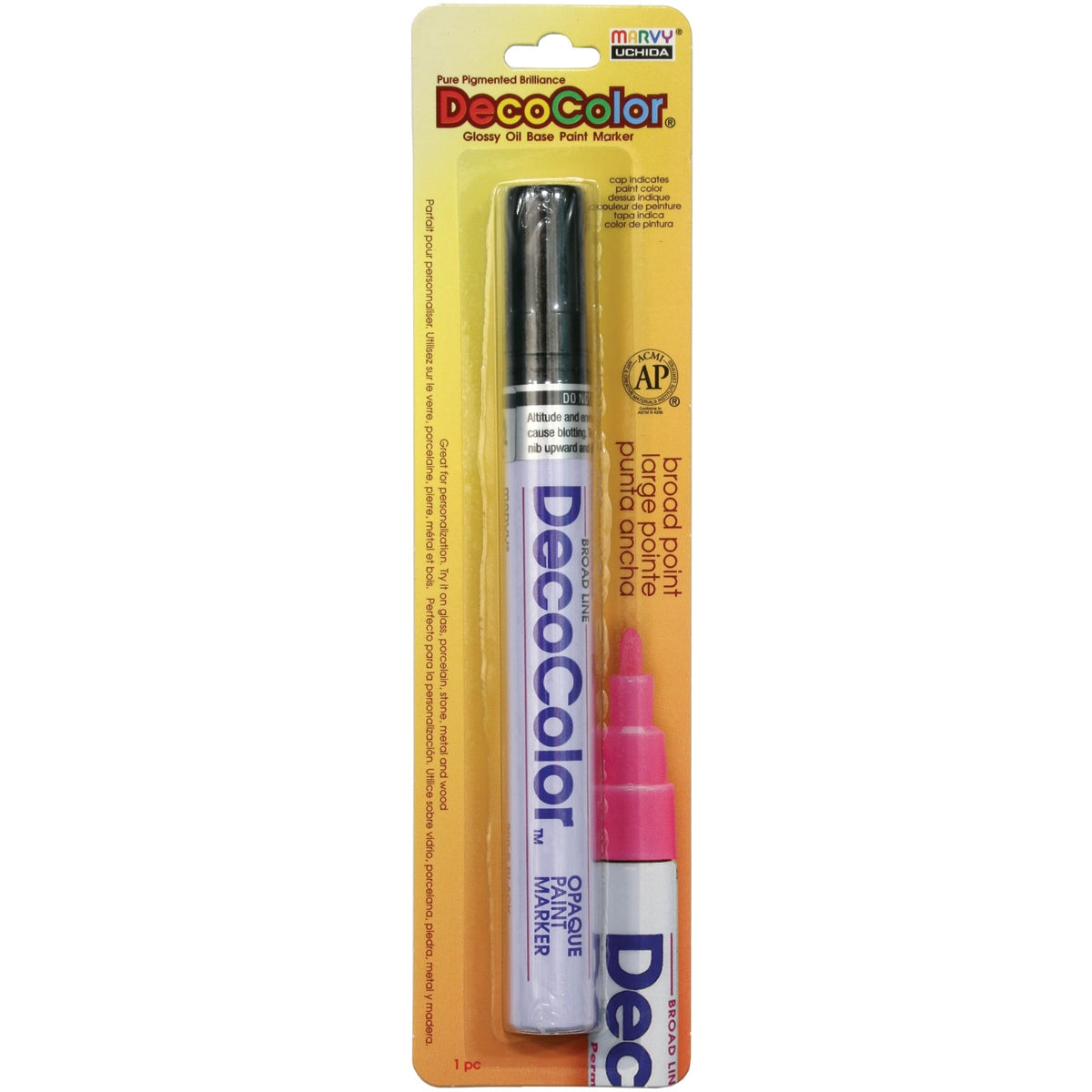 Decocolor Broad Glossy Oil Based Paint Marker Black