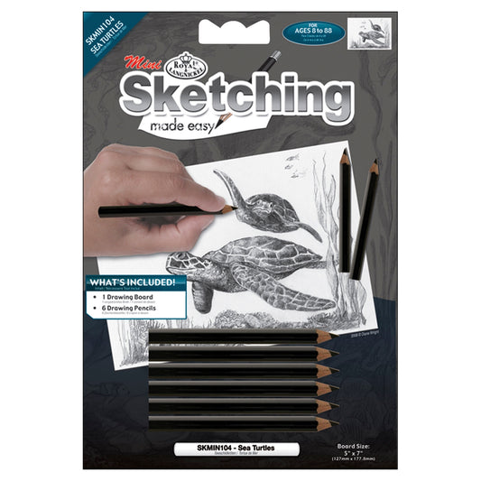 Sketching Made Easy Kit 5 X7 inch Sea Turtles inch