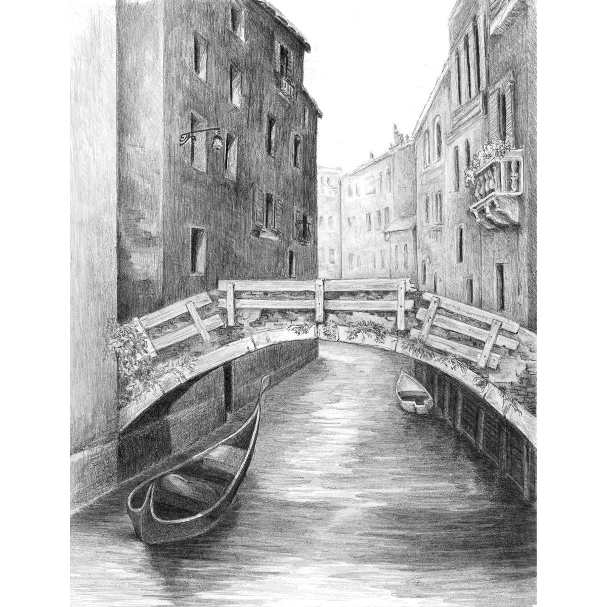 Sketching Made Easy Kit 9inchesX12inches Venice Bridge