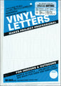 Permanent Adhesive Vinyl Letters and Numbers 3 inches White