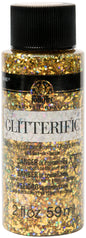 FolkArt Glitterific Glitter Paint 2oz Gold