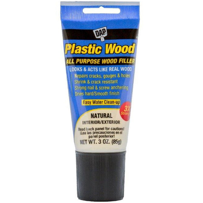 Plastic Wood Latex Squeeze Tube Wood Filler 3oz