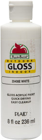 Apple Barrel Gloss Acrylic Paint 8oz White