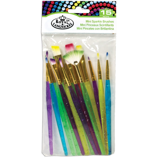 Mini Sparkle Brush Set-15 Per Pkg