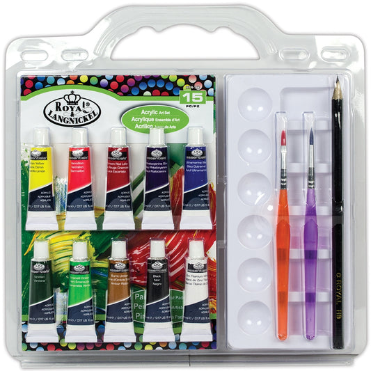 Acrylic Art Set 15 Per Pkg