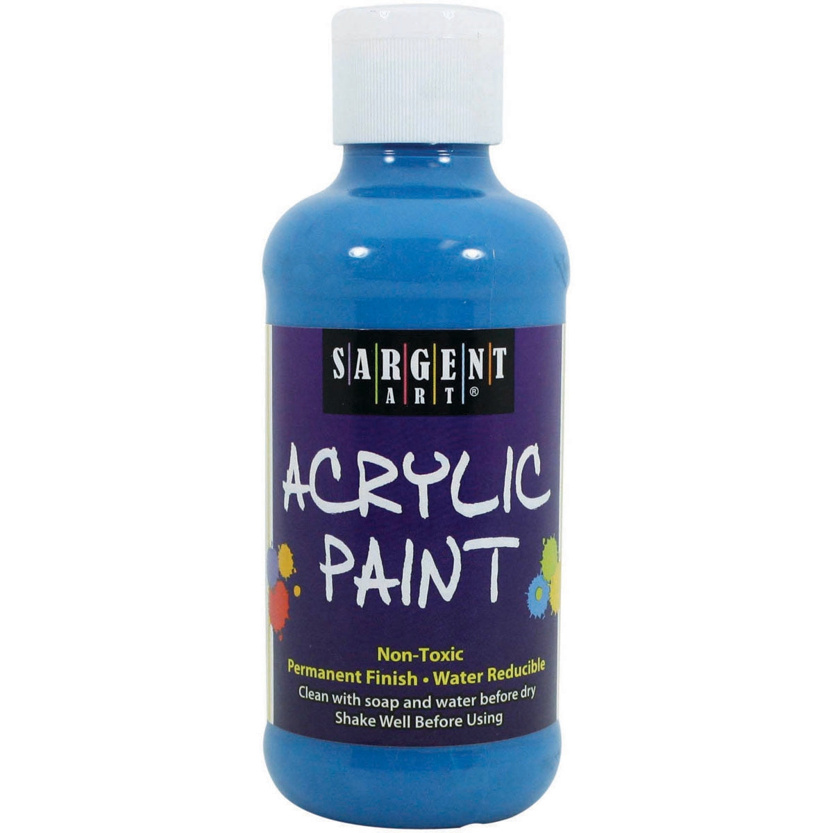 Fluorescent Acrylic Paint 8oz Blue