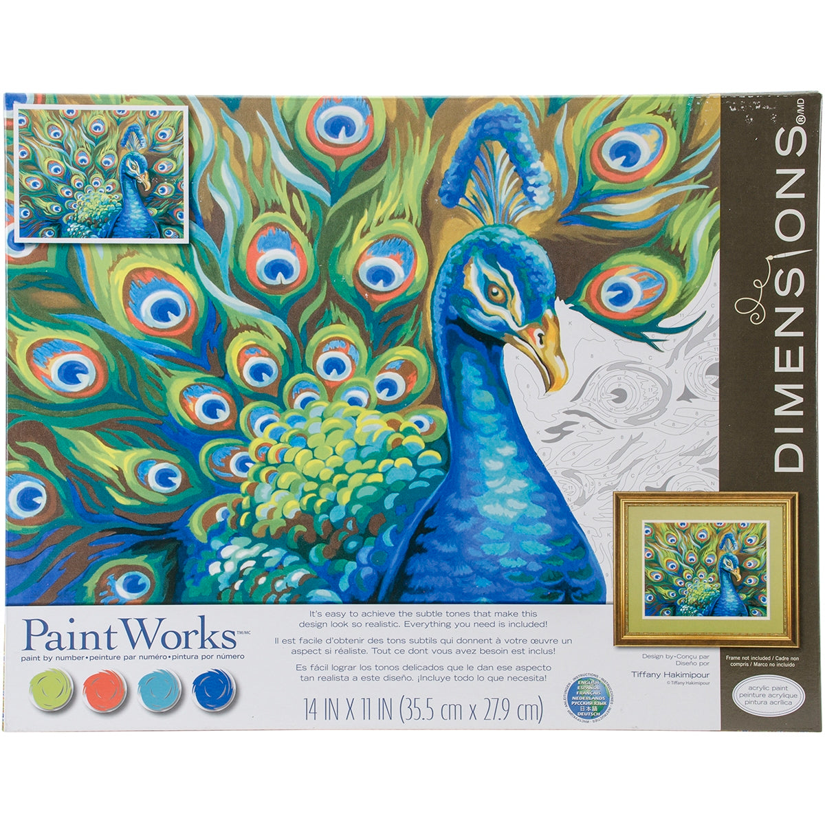 Paint Works Paint By Number Kit 14 X11 inch Wild Feathers inch