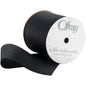 Offray Grosgrain Ribbon 3 Inch X9 Black