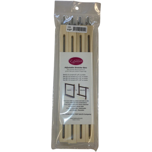 Frank A. Edmunds Adjustable Stretcher Bars-12 inch X12 inch 4 Per Pkg