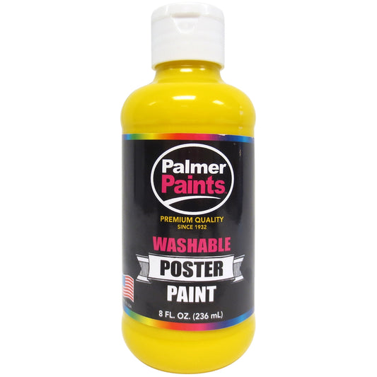 Washable Poster Paint 8oz Yellow