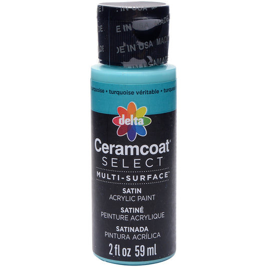 Ceramcoat Select Multi Surface Paint 2oz True Turquoise