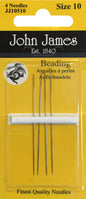 John James Beading Hand Needles-Size 10 4 Per Pkg