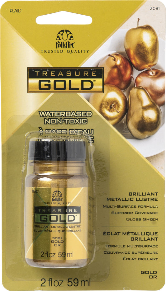 FolkArt Treasure Gold Paint 2oz Gold