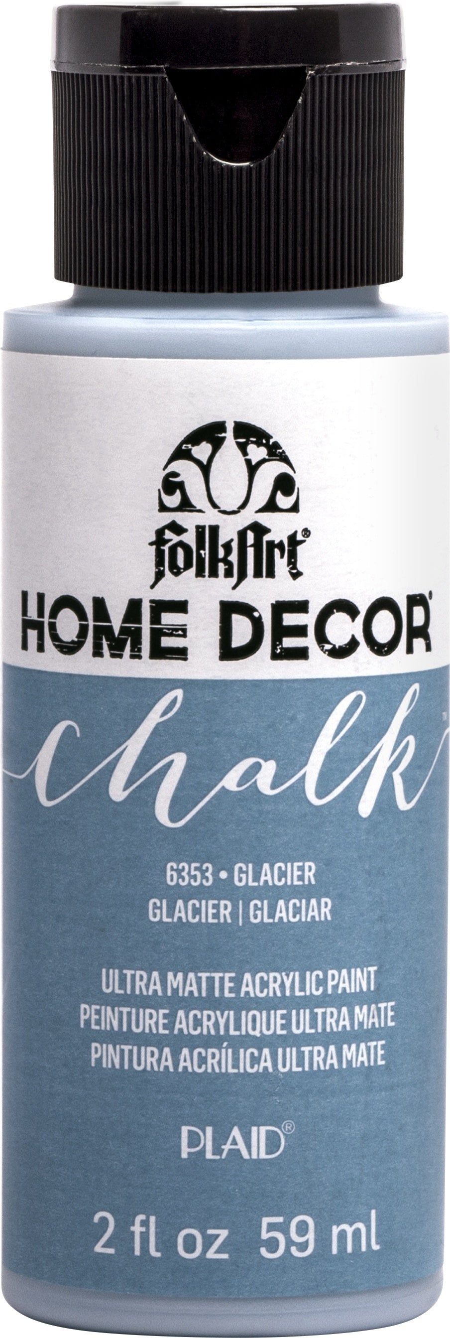 FolkArt Home Decor Chalk Paint 2oz Glacier