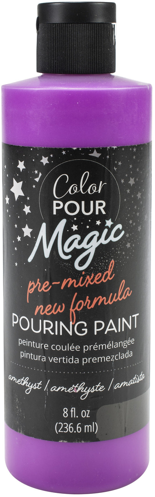 American Crafts Color Pour Magic Pre Mixed Paint 8oz Amethyst