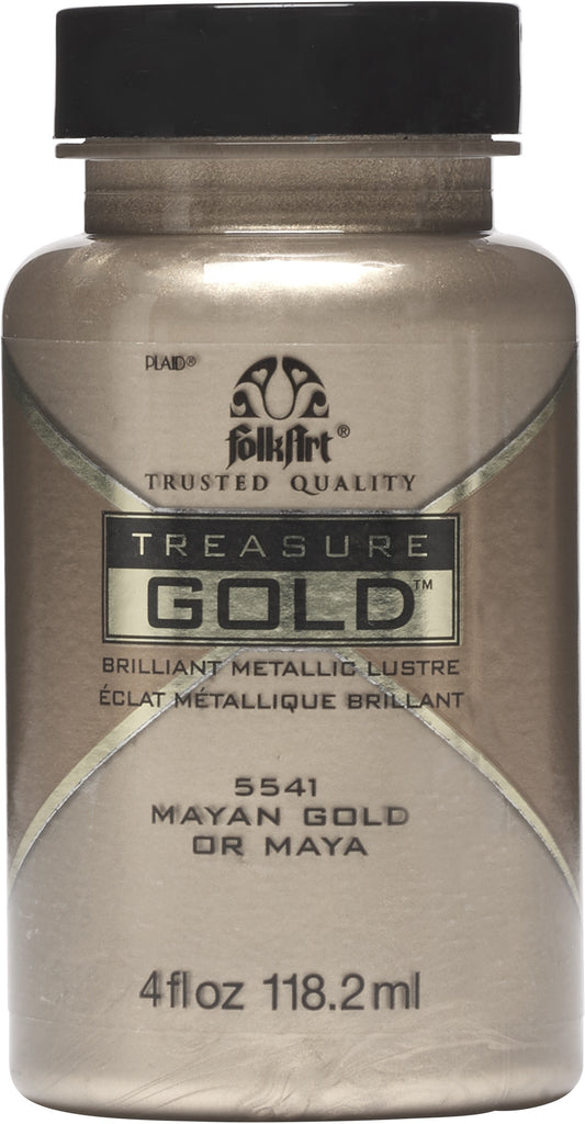 Folkart Treasure Gold Paint 4ozMayan Gold