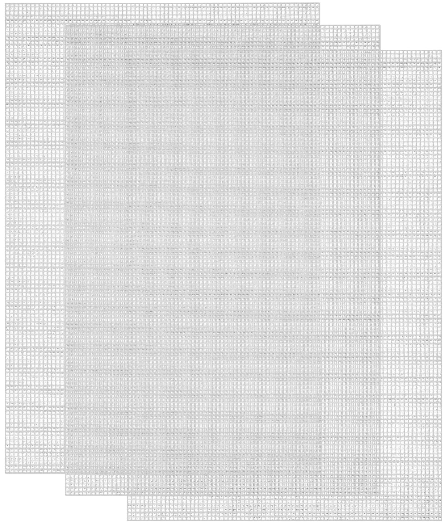 Janlynn Plastic Canvas 7 Count 12 inch X18 inch 3 Per Pkg Clear