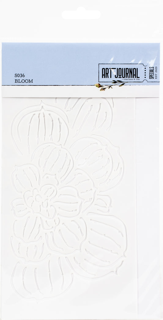 Elizabeth Craft Stencil 4.3InchesX8.7Inches Bloom Art Journal