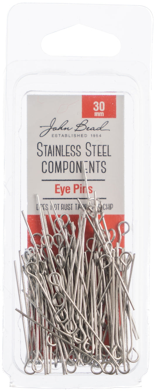 Stainless Steel Eye Pins 100 Per Pkg 30mm