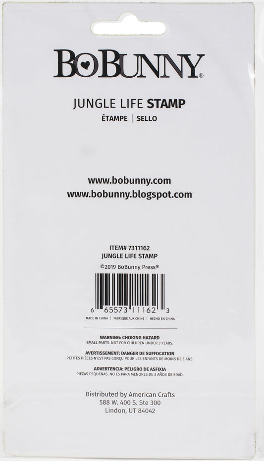 BoBunny Clear Stamps 4inchesX6inches Jungle Life