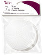 Cousin Plastic Canvas Shape 7 Count 3inches 10per pkg Circle Clear 0.0625